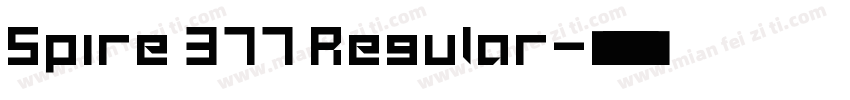 Spire 377 Regular字体转换